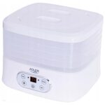 Adler AD 6658 Lebensmittel-Dehydrator mit LCD-Display – 5 Etagen für optimale Trocknung