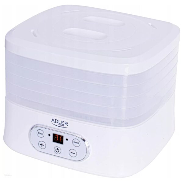 Adler AD 6658 Lebensmittel-Dehydrator mit LCD-Display – 5 Etagen für optimale Trocknung