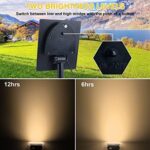 NATPOW Solar-Gartenstrahler 3000K – 2-in-1 Aussenleuchte mit 270° Ausrichtung & IP65 – Bild 2