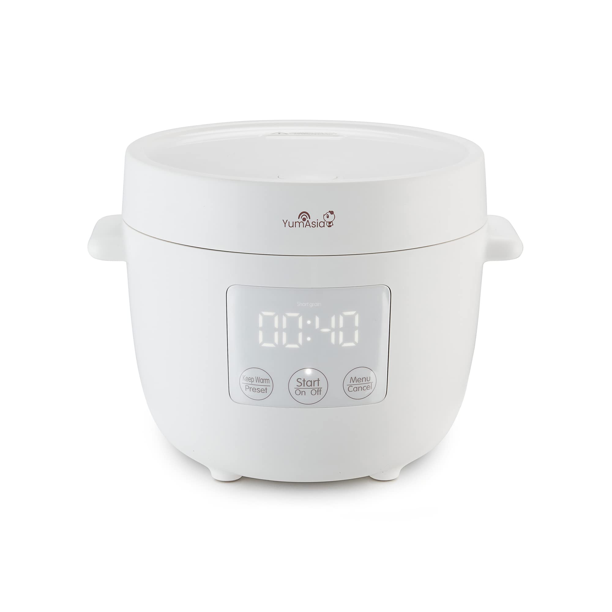 Yum Asia Tsuki Mini-Reiskocher 2,5 Tassen mit Shinsei-Keramik – Fuzzy-Logik für perfekten Reis