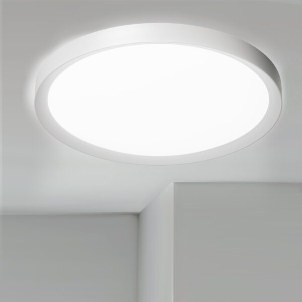 XMTECH LED-Deckenleuchte 36W Ø28,5cm – IP44 Badezimmerlampe für Küche & Bad