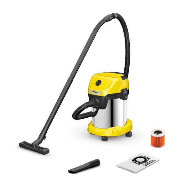 KÄRCHER WD 3 S V-17/4/20 Nass-/Trockensauger – 1.000 W Mehrzwecksauger mit Patronenfilter