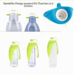 Petsoigné Hund Wasserflasche 600ml – Faltbare Trinkflasche für Unterwegs in Blau – Bild 6