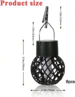 8er Set Solar-Hängeleuchten mit Clip – Automatische LED-Gartenlampen für Aussen – Bild 2