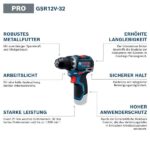 Bosch Professional GSR 12V-32 Akku-Bohrschrauber – Kompakt & sicher mit KickBack Control – Bild 3