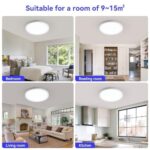 ocioc 2er Set LED-Deckenleuchte 20W 5000K Ø25cm – 2000 Lumen für Küche & Wohnraum – Bild 7