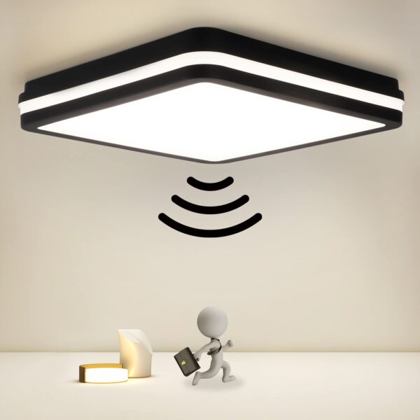OPPEARL LED Deckenleuchte 18W mit Bewegungsmelder – IP54 Wasserfest für Flur & Bad