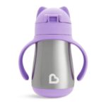 Munchkin Edelstahl Trinkbecher mit Strohhalm – Isolierter Sippy Cup für Kleinkinder ab 18 Monaten – Bild 4