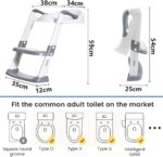 Boby's Toilettensitz mit Treppe – Höhenverstellbarer Toilettentrainer für Kleinkinder – Bild 2