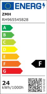 ZMH LED Deckenleuchte 47cm Schwarz – 24W Warmweiss für Wohnzimmer, Küche & Schlafzimmer – Bild 11