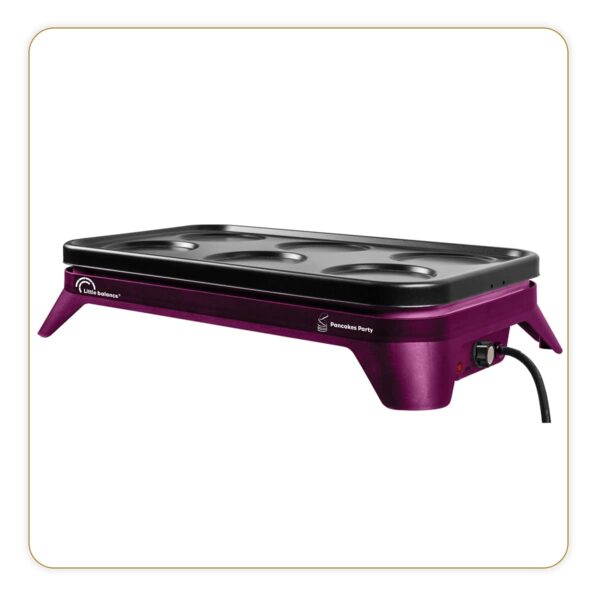 LITTLE BALANCE Pancakes Party 1500-6 – Pfannkuchenmaschine für 6 Personen mit Antihaftplatte