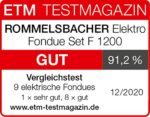 Rommelsbacher Elektro Fondue Set F 1200 – Edelstahl Fonduetopf mit 3 Programmen für Käse & Öl – Bild 8