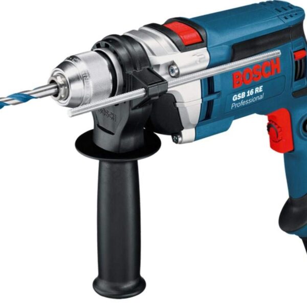 Bosch GSB 16 RE Schlagbohrmaschine 750 W – Professional Kompaktbohrer mit Zubehörset