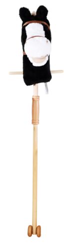 Knorrtoys Steckenpferd Blacky 95 cm – Hochwertiges Spielpferd mit Holzrädern für Kinder – Bild 7