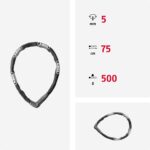 ABUS Steel-O-Chain 5805C Kettenschloss 75 cm – Zahlenschloss mit Sicherheitslevel 4 – Bild 3