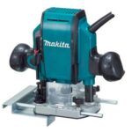 Makita RP0900 Oberfräse 900 W – Präzisionsfräse mit Absauganlage für Holzbearbeitung