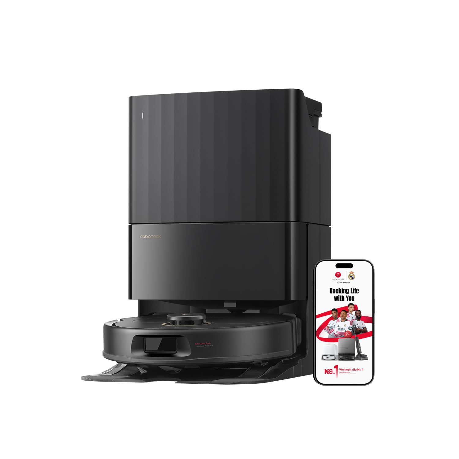 roborock Qrevo S5V Saugroboter mit Wischfunktion – 12.000Pa Saugkraft & Warmlufttrocknung