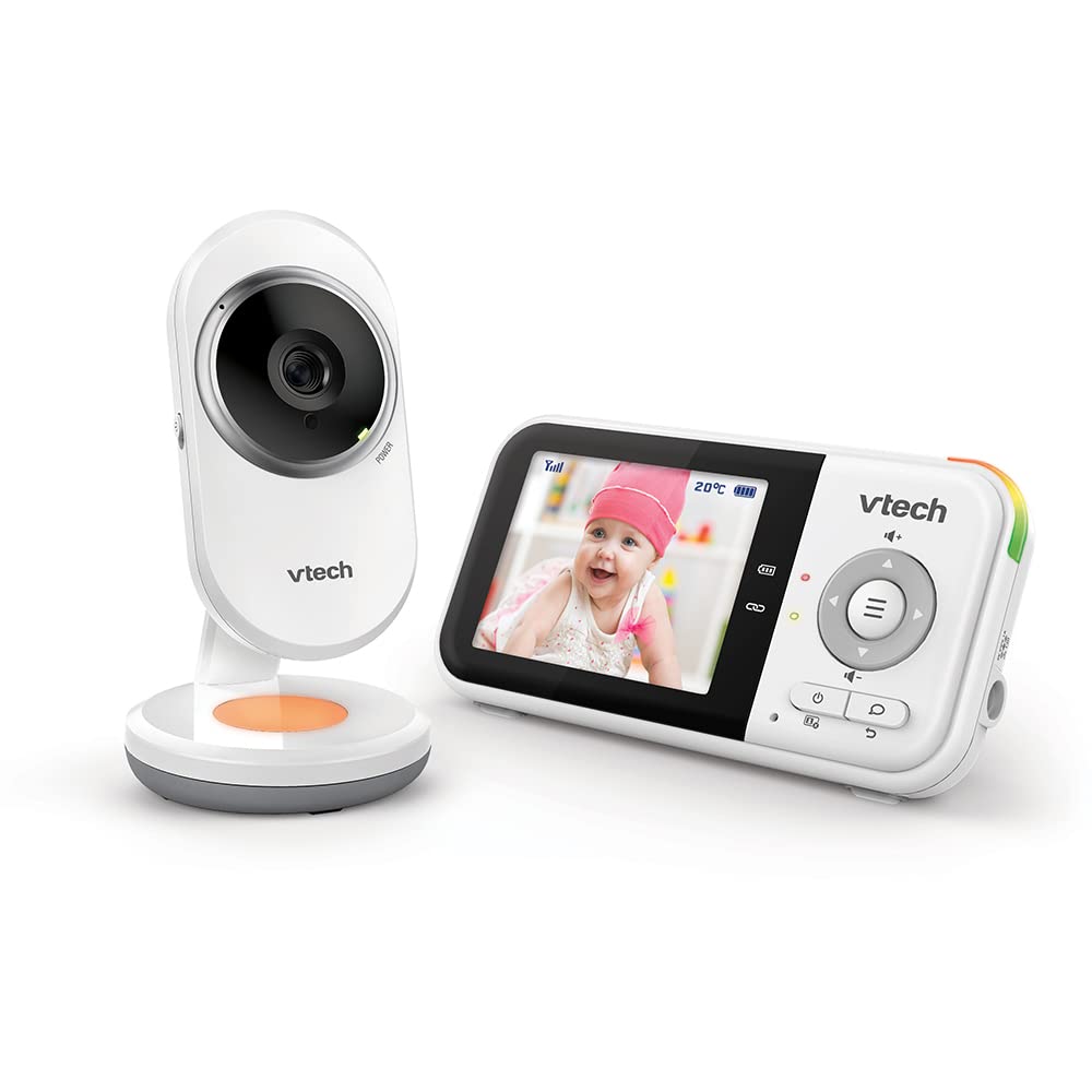 VTech BM3254 Video-Babyphone mit 2,8-Zoll-Display & Infrarot-Nachtsicht – Sichere Überwachung