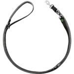 HUNTER Verstellbare Führleine NEOPREN schwarz/grau – 3-fach flexibel bis 200 cm