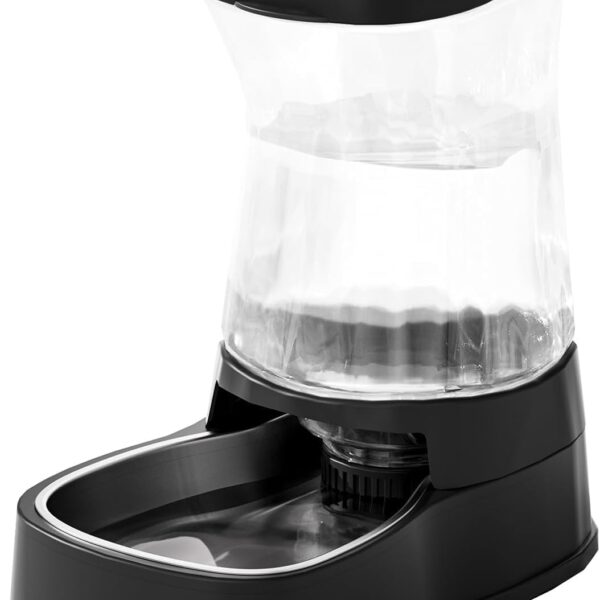 Gardner Pet 3.85L Gravitations-Wasserspender mit Edelstahlnapf – Stromloses Trinksystem für Katzen & Hunde