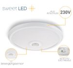 Sweet Led Deckenleuchte mit Bewegungsmelder 12W 850lm – 360° Sensor für Flur & Keller – Bild 3