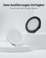 Gr4tec LED Einbaustrahler 10er Set 230V – IP65 Schwarz 5W 4000K für Badezimmer & Küche – Bild 6