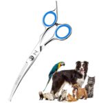 ZOVIRA Profi-Hundeschere 6,5" gebogen – Präzisions-Fellschere für Hundefrisöre