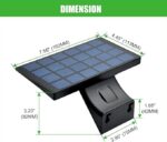 JESLED Solarleuchte 90 LED mit Bewegungsmelder – Superhelle Wandleuchte IP65 für Garten, 2er Set – Bild 7