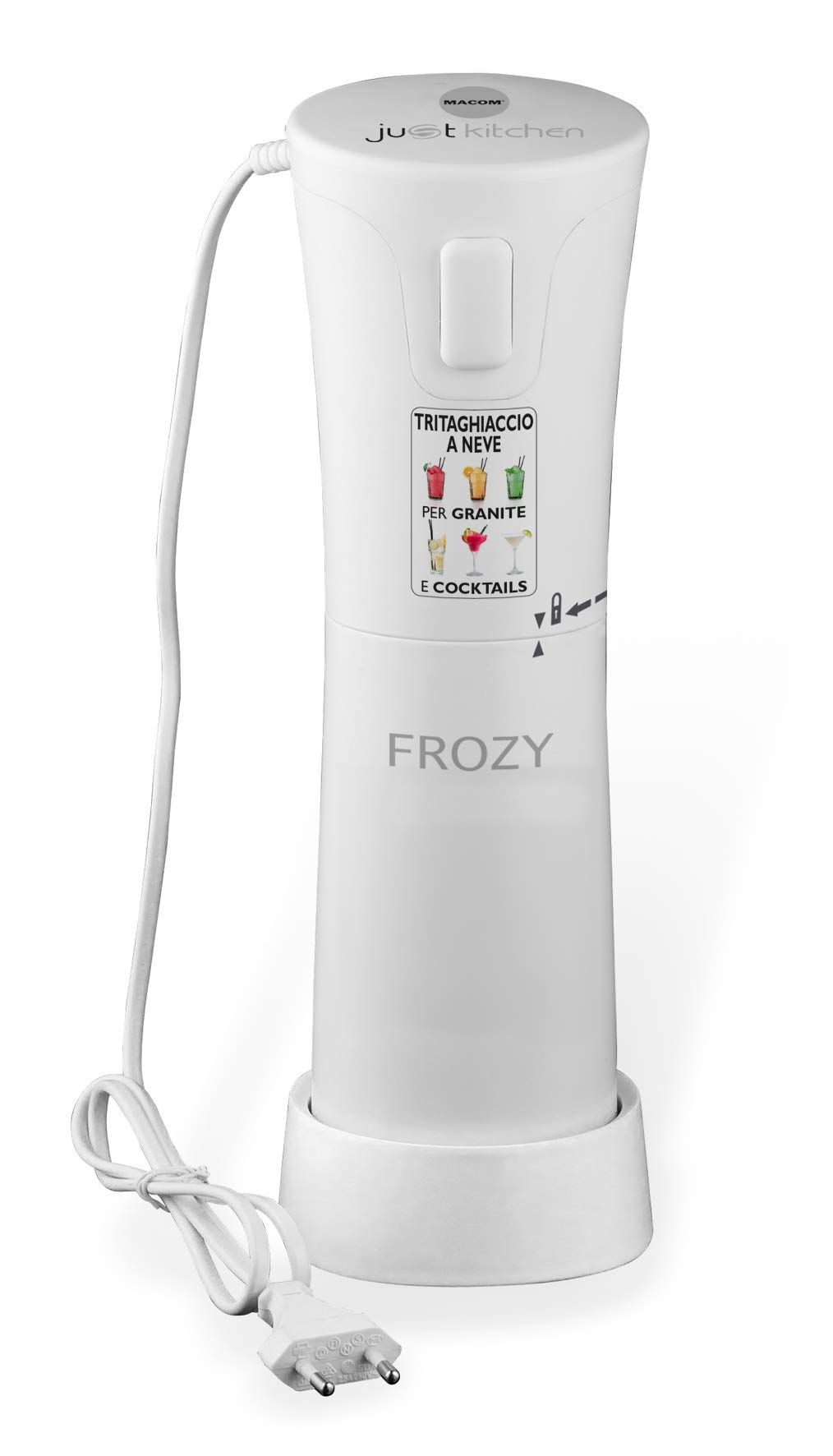 51ahhGKbYbL._SY1772_.jpg MACOM 861 Frozy Elektrischer Eiscrusher – Profi-Eiszerkleinerung für Cocktails & Slush – Bild 1
