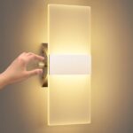 ChangM LED Wandleuchte 12W mit Drehschalter – Warmweiss Innenleuchte für jeden Raum