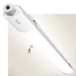 zemty 120cm LED Feuchtraumleuchte mit Bewegungsmelder – 3960 Lumen IP65 für Garage & Keller