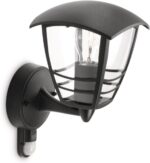 Philips Creek Wandleuchte 60 W mit Bewegungsmelder – Wetterfeste Aussenleuchte IP44