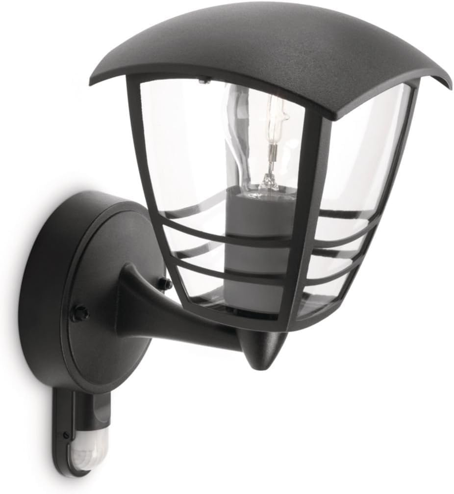 Philips Creek Wandleuchte 60 W mit Bewegungsmelder – Wetterfeste Aussenleuchte IP44