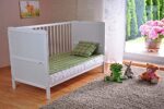 Marsell Baby Gitterbett mit Aloe Vera Matratze – höhenverstellbar & umbaubar – Bild 6