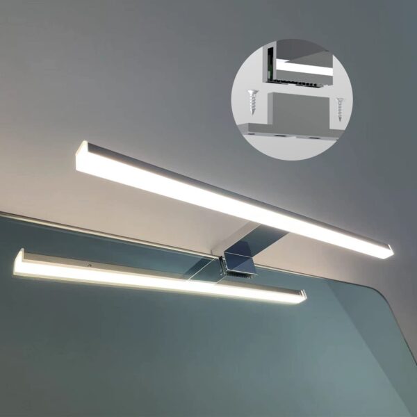 DILUMEN Spiegelleuchte 40 cm mit 800 lm LED – Badezimmerlampe IP44 wasserdicht