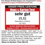 Rosenstein & Söhne Elektrischer Profi-Diamant-Messerschärfer 60 W – Grob- und Feinschliff – Bild 8