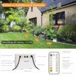 MEIKEE Solar-Strahler 3er Set mit Fernbedienung – IP66 Gartenbeleuchtung mit Timer & 3 Farbtemperaturen – Bild 7