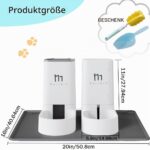 Marchul Futterautomat & Wasserspender Set für Katzen – stromlos mit Futtermatte – Bild 4
