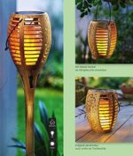 SONNENKERZE Solar-Gartenstecker Flame 2er-Set – Flammen-Effekt Gartenleuchte mit 3in1 Funktion – Bild 2