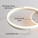 LED Deckenleuchte 36W dimmbar 3000K–6000K – Moderne Lampe 55×40 cm für alle Räume – Bild 7