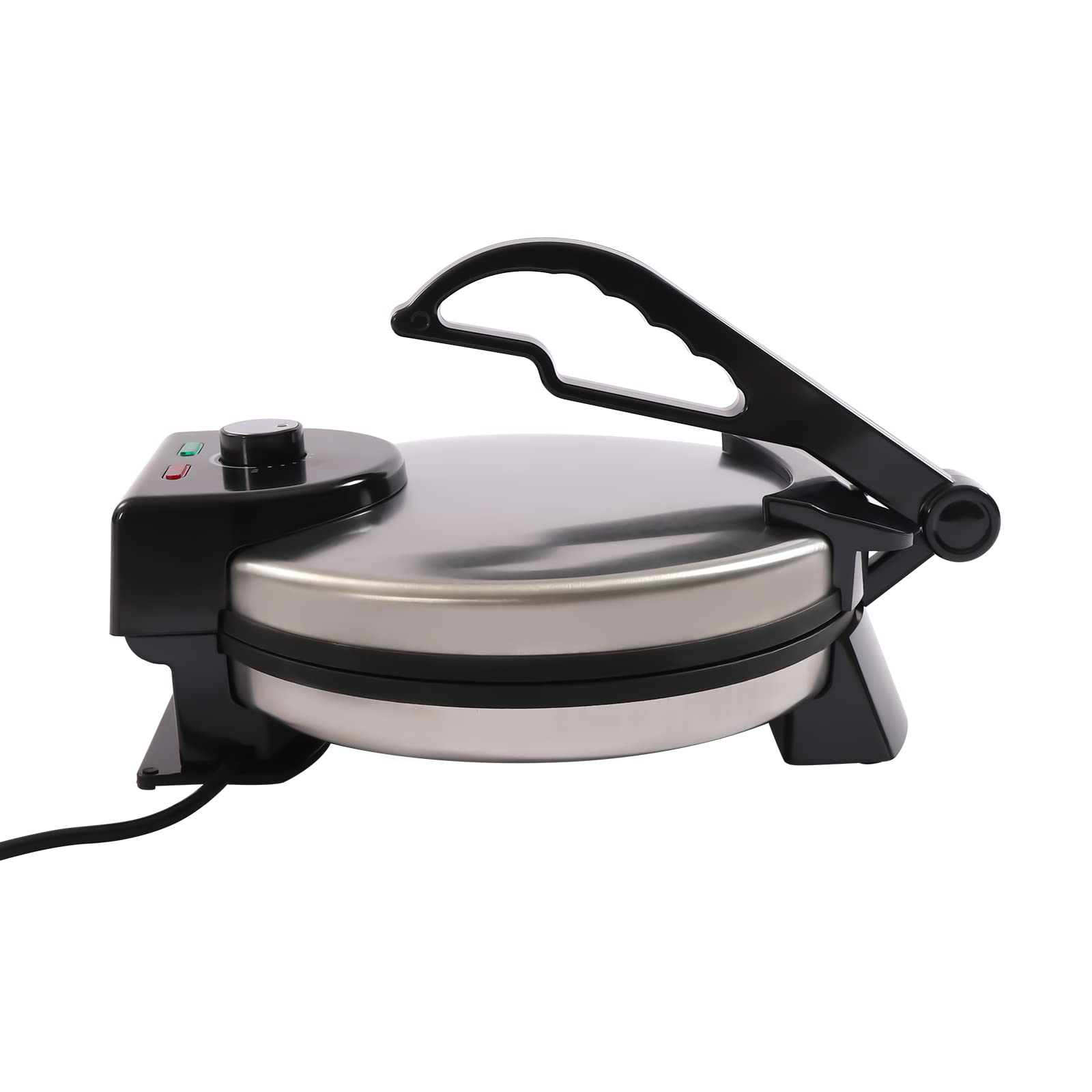 Wulimasun Elektrische Tortillapresse 1800W – Doppelseitig beheizt für Fladen & Tortillas
