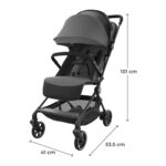 Kinderkraft NEBO Kabinenbuggy ultraleicht – Handgepäck-fähig mit Einhand-Faltung für Reisen – Bild 3