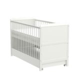 Marsell Babybett Weiß höhenverstellbar – Umbaubar zum Juniorbett mit Aloe Vera Matratze – Bild 4