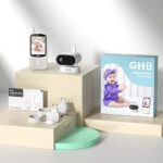 GHB Babyphone mit Kamera 720P HD – Sicherer Baby Monitor mit 15h Akku & Nachtsicht – Bild 2