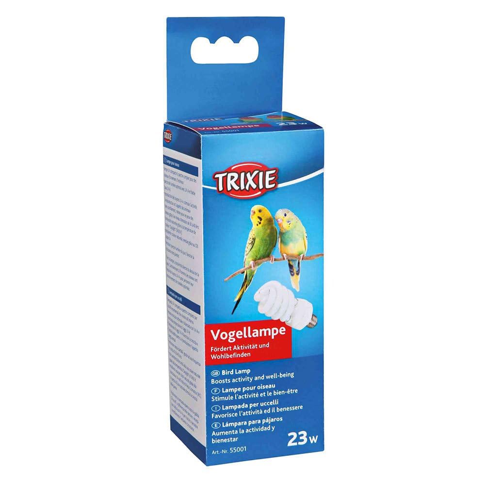 TRIXIE Vogellampe 23 W – UV-A Spektrum für natürliche Lichtverhältnisse
