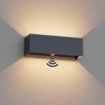 Coinmit 30W Aussenwandleuchte mit Bewegungsmelder – IP65 LED Wandlampe anthrazit