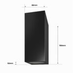 Ledvion LED Wandlampe IP54 35W GU10 dimmbar – Fassadenbeleuchtung für Aussen & Innen – Bild 7