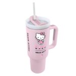 Pyramid International Hello Kitty Trinkflasche 1180 ml mit Strohhalm – Praktische Alltags-Wasserflasche – Bild 6