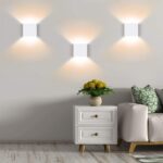 CHEVVY 2er Set LED Wandleuchte 7W 3000K – Moderne Innen- & Aussenwandlampe Aluminium – Bild 6