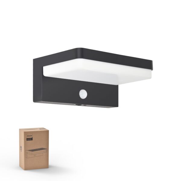 Philips Solar-Aussenlicht mit Bewegungsmelder – 330 Lumen, 3 Modi, IP54 wasserdicht